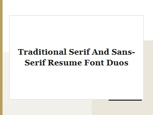 Timeless Resume Font Pairings for Professional Documents